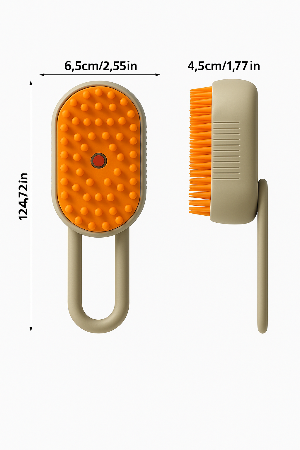 3-in-1 Dampf-Tierbürste