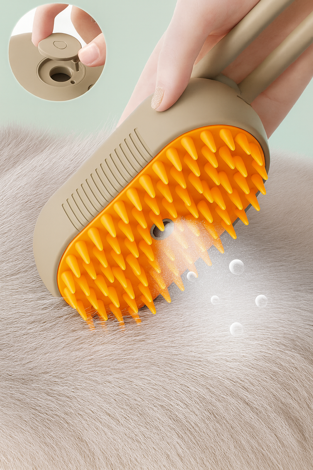 3-in-1 Dampf-Tierbürste